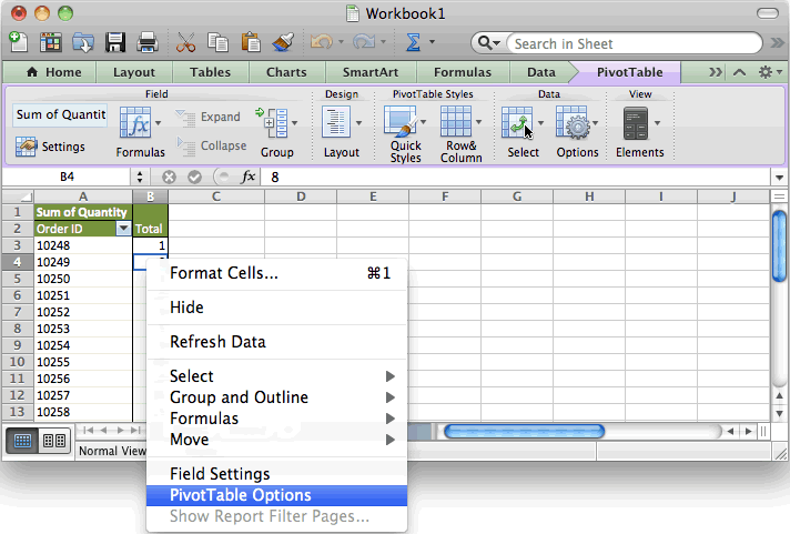 excel for mac update forumlas automtically